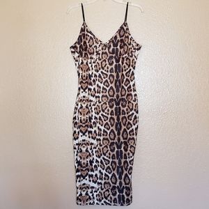 New Shein Leopard Print Dress - Size XL